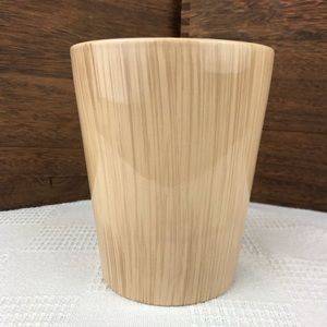 Painted Ceramic Wood Pattern Planter